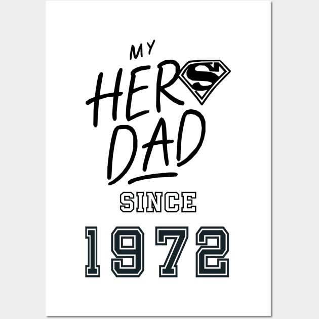 My Hero Dad 1972 Wall Art by DavidBriotArt